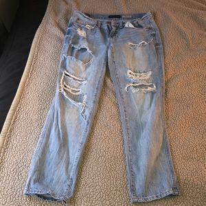 Boyfriend ripped jeans